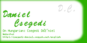 daniel csegedi business card